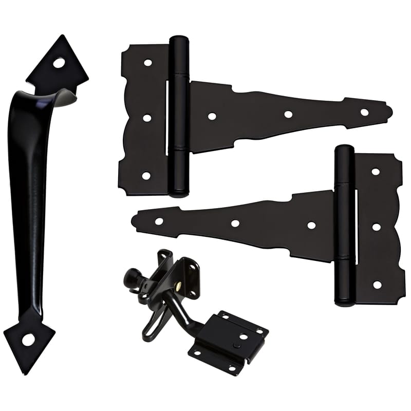 National Hardware N343-467 Black Steel Gate Hardware Kit 1 pk