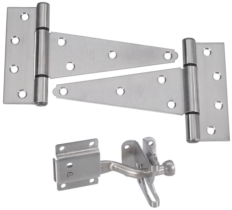 National Hardware N343-434 Silver Stainless Steel Gate Hardware Kit 1 pk