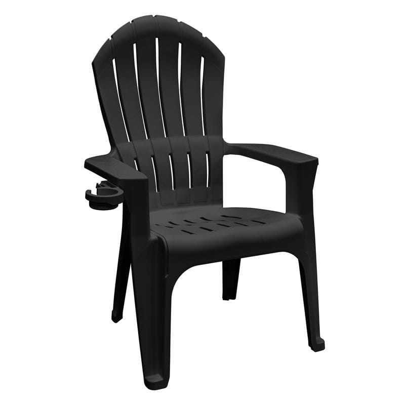 Adams 258407 Big Easy Black Resin Frame Adirondack Chair