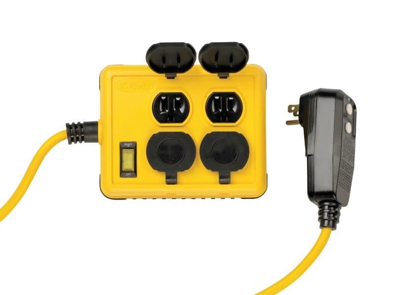 Southwire 2516 Yellow Jacket 6 ft. L 4 outlets Workshop Power Box Yellow