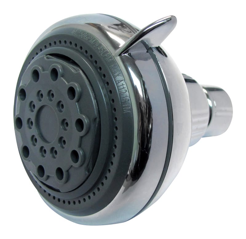 Plumb Pak PP828-50 Polished Chrome Plastic 5 settings Showerhead 2 gpm