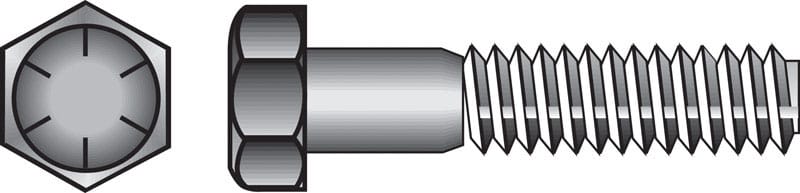 Hillman 220322 5/8 in. D X 2 in. L Heat Treated Steel Hex Head Cap Screw 25 pk