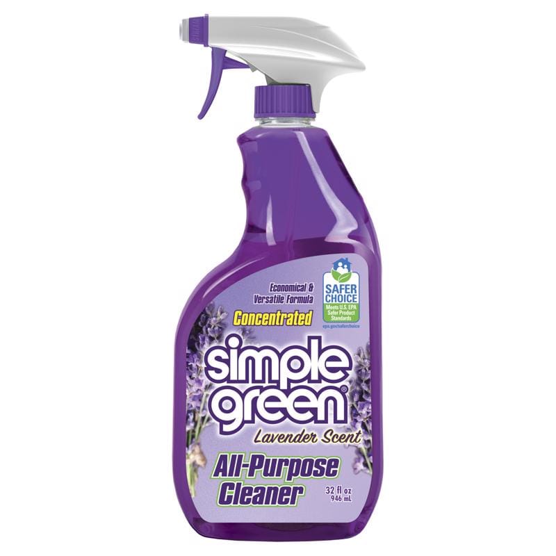 Simple Green 1610001200032 Lavender Scent Concentrated All Purpose Cleaner Liquid 32 oz