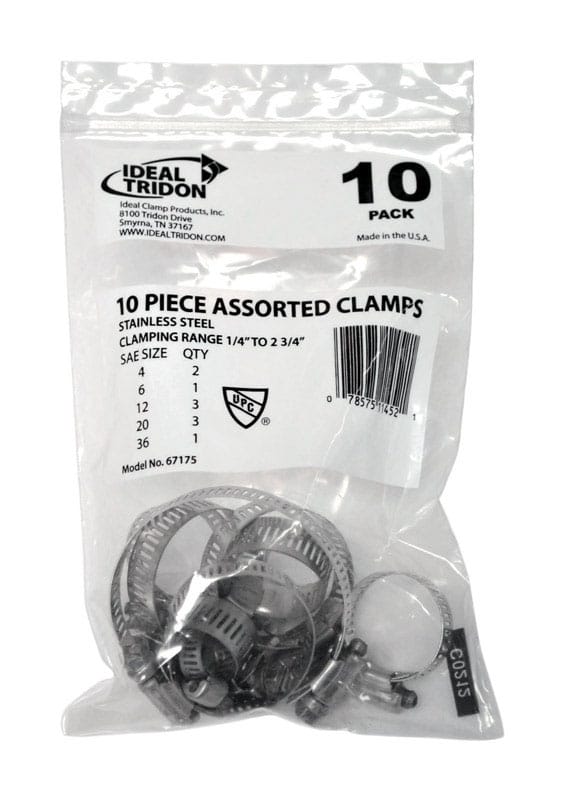 Ideal Tridon 671755A 1/4 in. 2-3/4 in. Mulit-Size Silver Hose Clamp Stainless Steel Band
