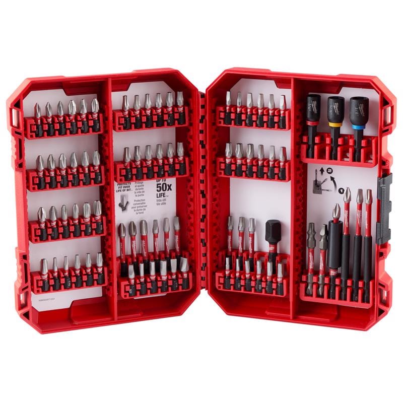 Milwaukee Tool 48-32-4094 Milwaukee Shockwave Impact Duty Assorted X 1.49 in. L Impact Driver Bit Set Alloy Steel 1 pk