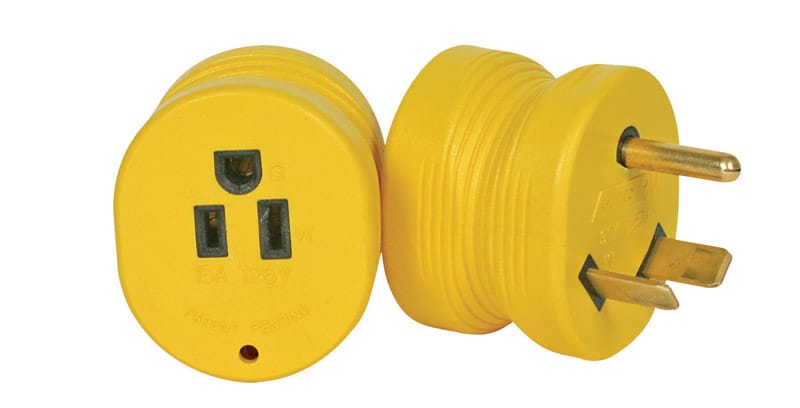 Camco 55233 Power Grip 30 amps RV Electrical Adapters 1 pk