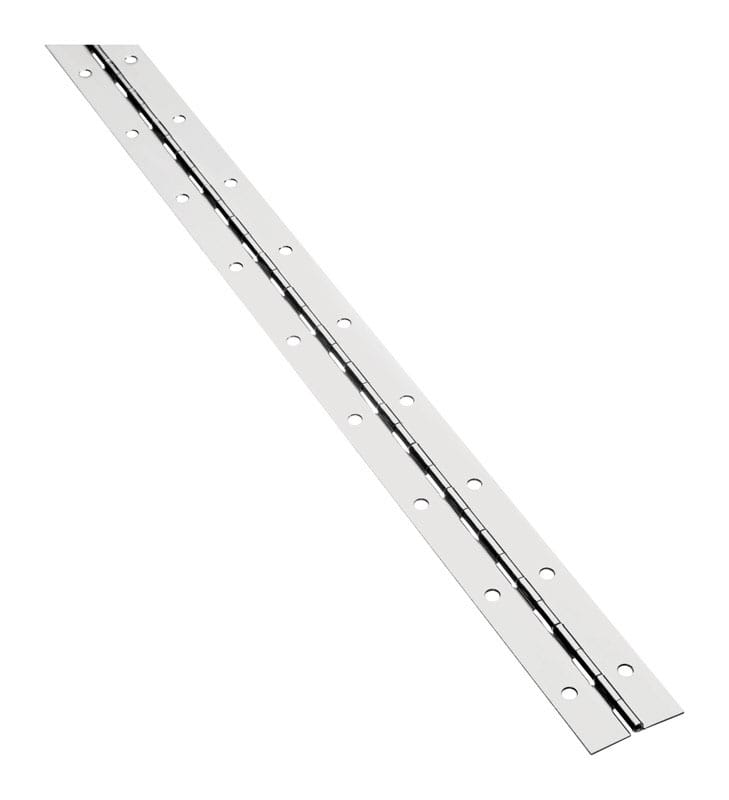 National Hardware N148-320 48 in. L Nickel Continuous Hinge 1 pk