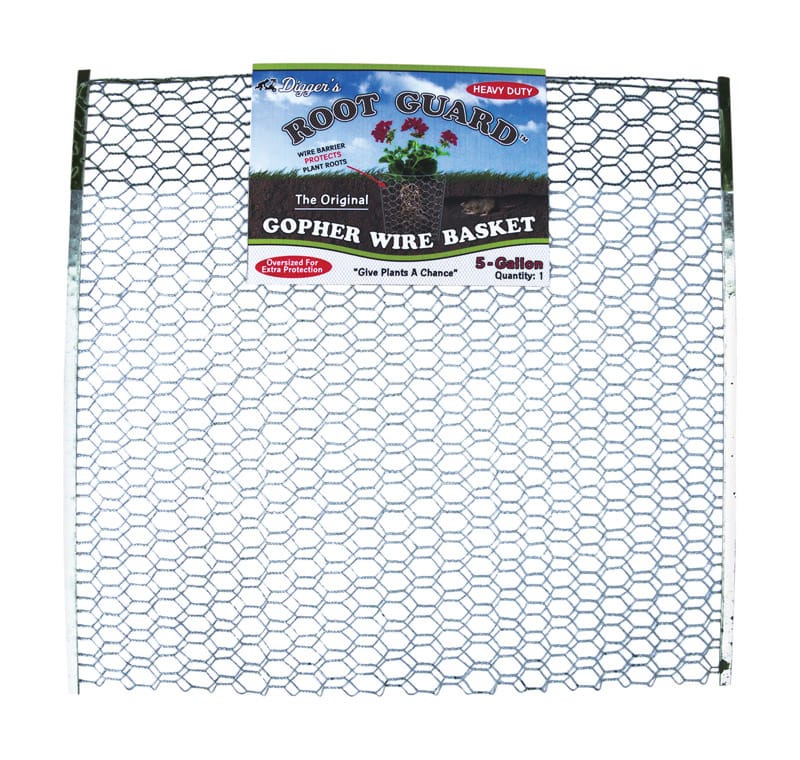 Digger'S B105 Root Guard 20 in. H X 19 in. W X 0.2 in. D Silver Coated Wire Gopher Wire Basket