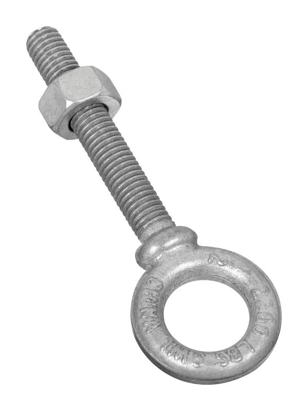 National Hardware N245-159 1/2 in. X 3-1/4 in. L Hot Dipped Galvanized Steel Eyebolt Nut Included
