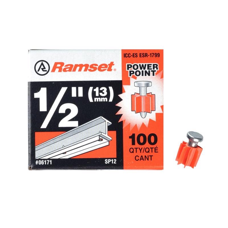 Ramset 06171 .15 in. D X 1/2 in. L Steel Flat Head Drive Pin 100 pk