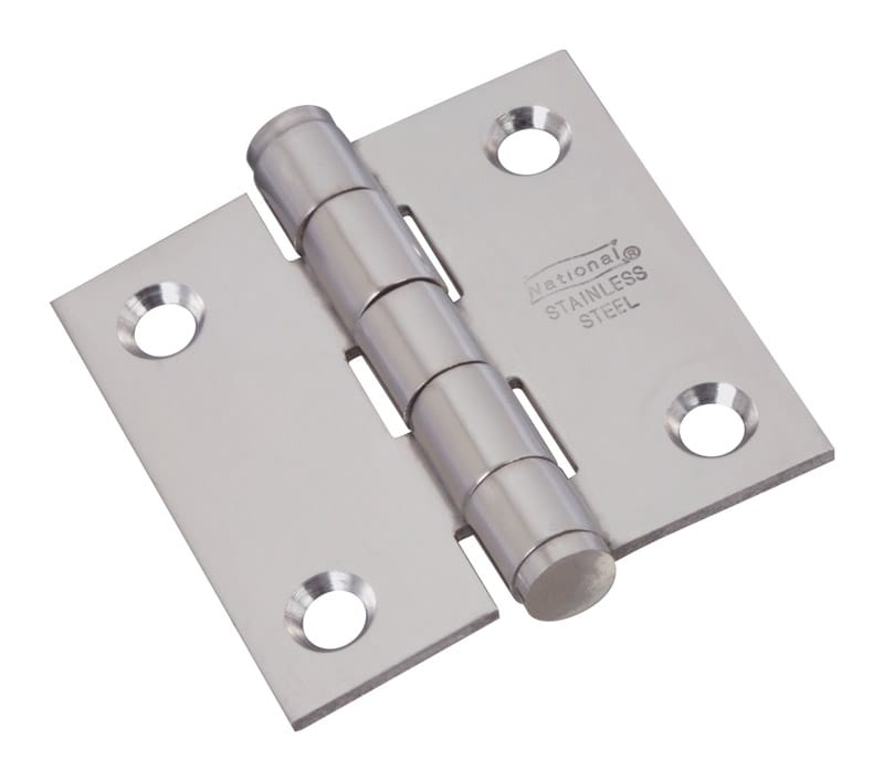 National Hardware N276-964 2 in. L Stainless Steel Door Hinge 2 pk