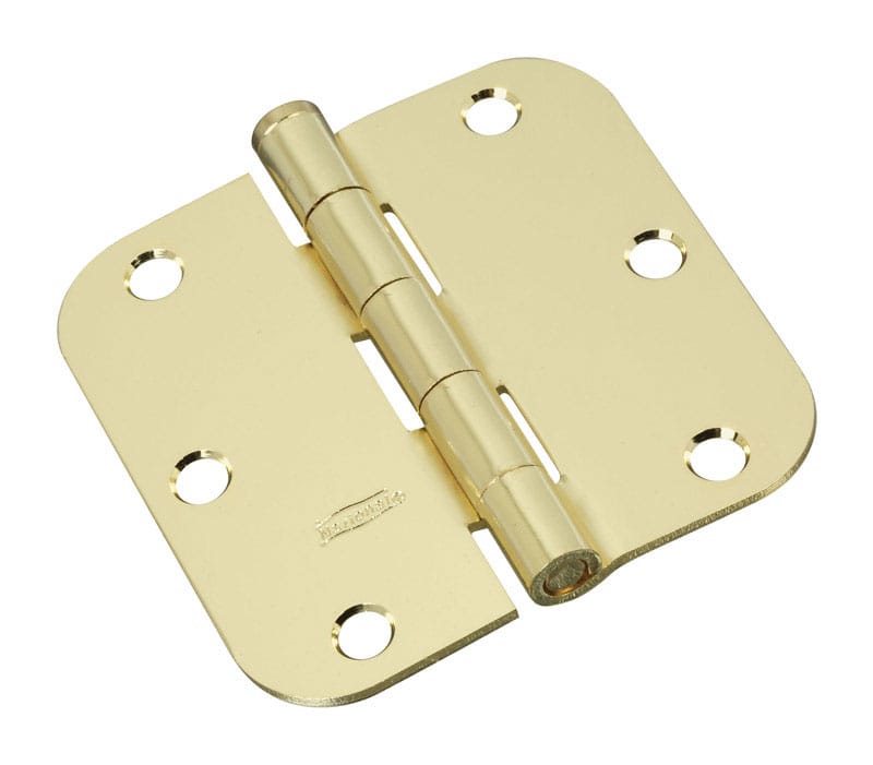 National Hardware N830-322 3-1/2 in. L Bright Brass Door Hinge 3 pk