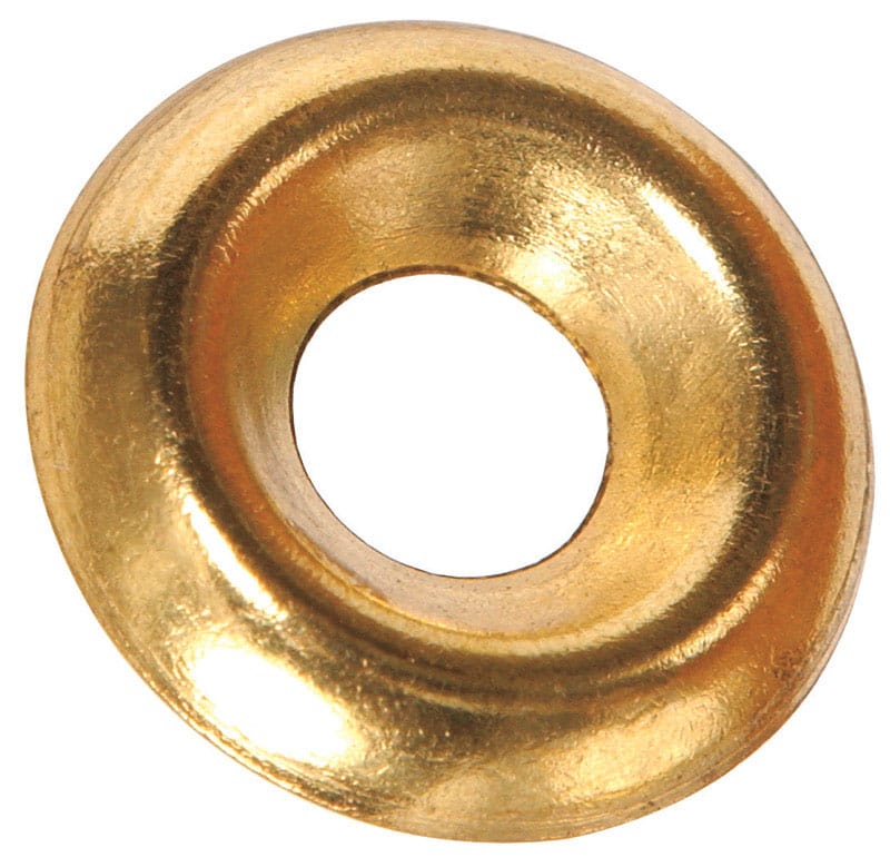 Hillman 310303 Brass-Plated Brass .164 in. Countersunk Finish Washer 100 pk