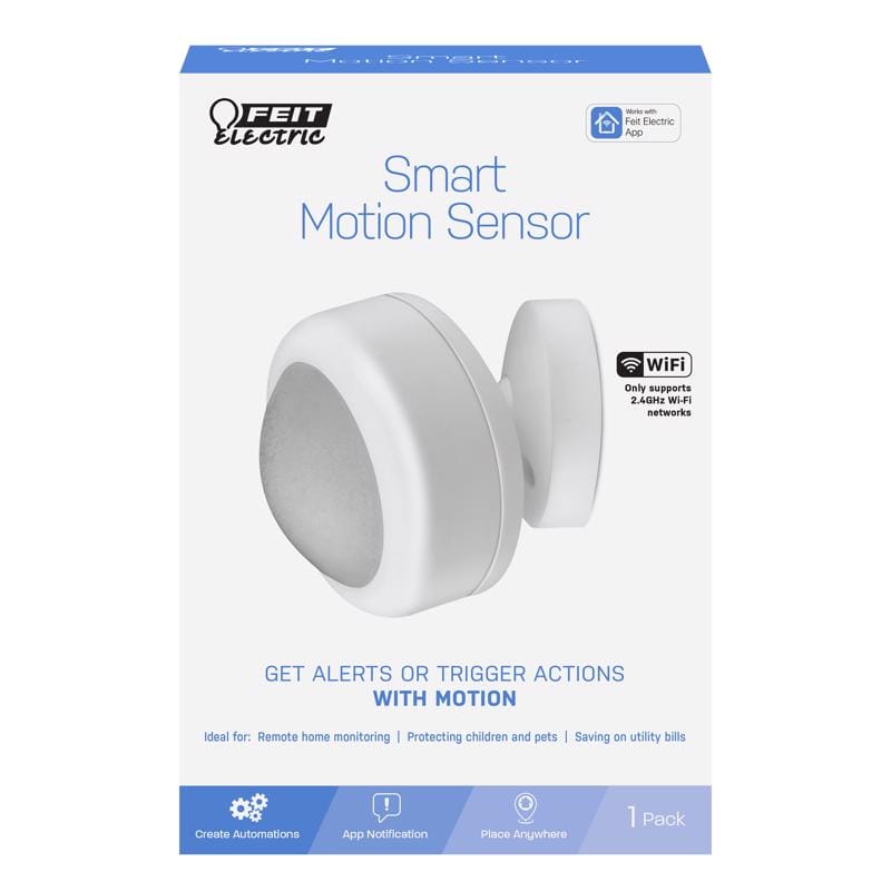 Feit MOTPIR/WIFI/BAT Smart Home Motion-Sensing Battery Powered LED White Smart-Enabled Replacement Motion Sensor