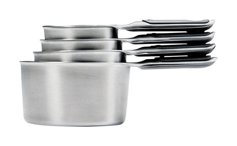 Oxo 11132000 Good Grips 1/4, 1/3, 1/2 , 1 cups Stainless Steel Silver Measuring Cup