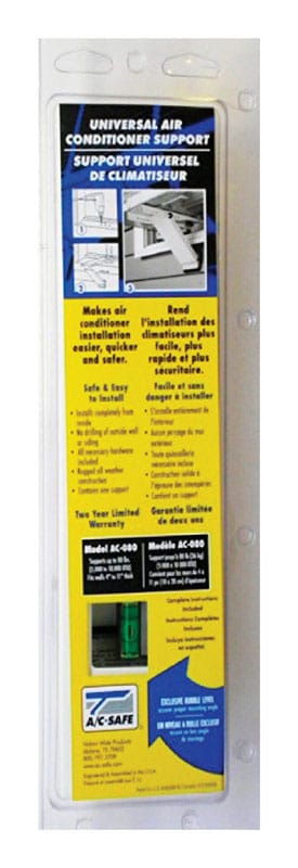 Ac-Safe A/C-080 White Steel Universal Air Conditioner Support 80 lb