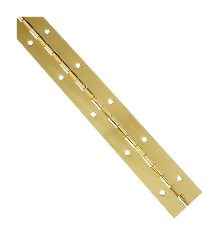 National Hardware N265-363 12 in. L Brass-Plated Continuous Hinge 1 pk