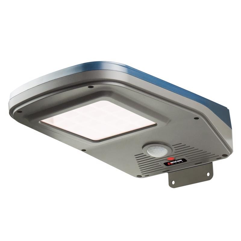 Wagan Tech 8591 Motion-Sensing Solar Powered LED Blue/Gray Security Light