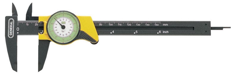 General 142 6 in. L X 3-1/4 in. W Dial Caliper 1 pc