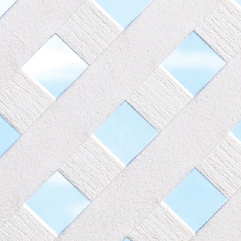 Grid Axcents 64831 48 in. W X 8 ft. L White Plastic Privacy Lattice Panel