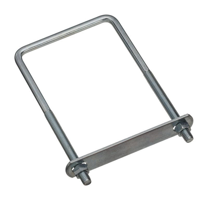 National Hardware N222-406 3/8 in. X 4 in. W X 7 in. L Coarse Zinc-Plated Steel Square U-Bolt