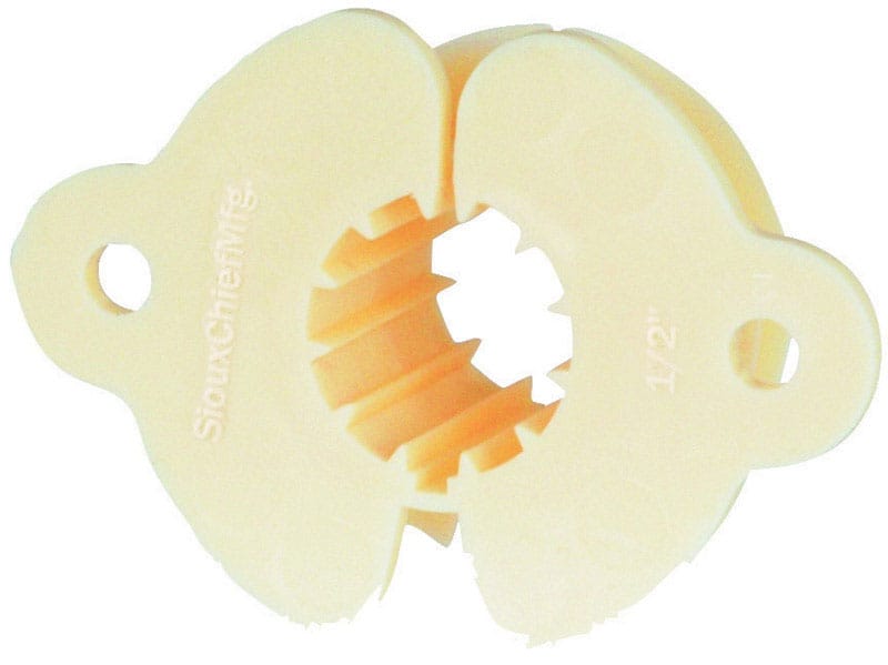 Sioux Chief 558-2PK2 EZGlide 1/2 in. Natural Plastic Insulating Pipe Clamps