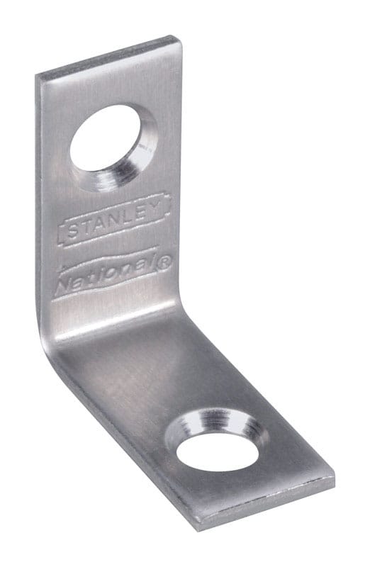 National Hardware N348-292 1 in. H X 0.5 in. W Stainless Steel Inside Corner Brace