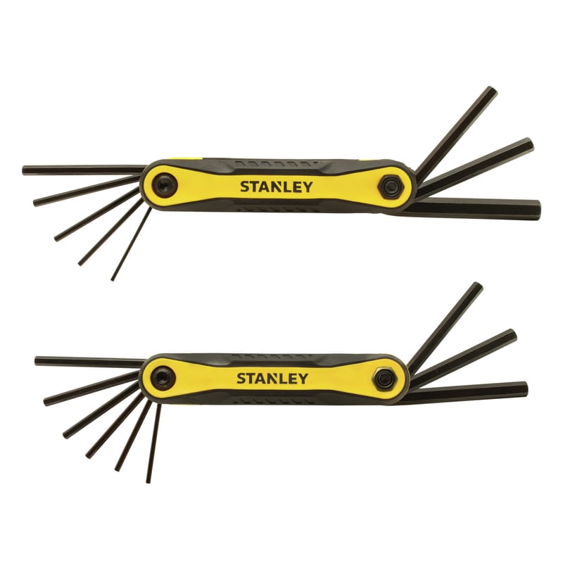 Stanley STHT71839 Multi-Size Metric and SAE Fold-Up Locking Hex Key Set 17 pc