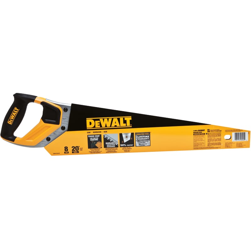 Dewalt DWHT20545L 20 in. High Carbon Steel Handsaw 8 TPI 1 pc