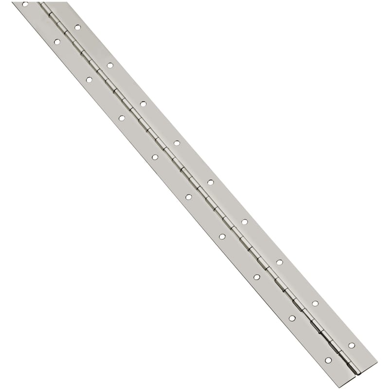 National Hardware N148-221 30 in. L Nickel Continuous Hinge 1 pk