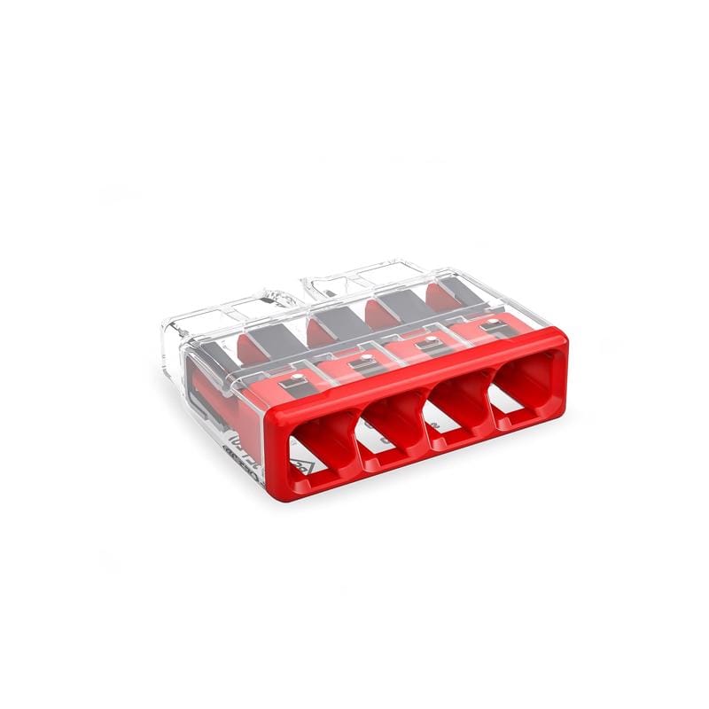 Wago 27730404K00-007 4 Port Push-In Wire Connector 100 pk