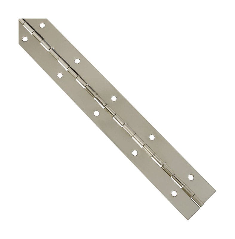 National Hardware N265-389 12 in. L Nickel Continuous Hinge 1 pk