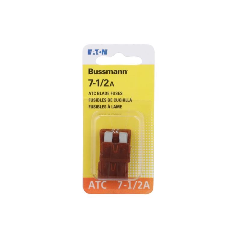 Bussmann BP/ATC-7-1/2-RP 7.5 amps ATC Brown Blade Fuse 5 pk