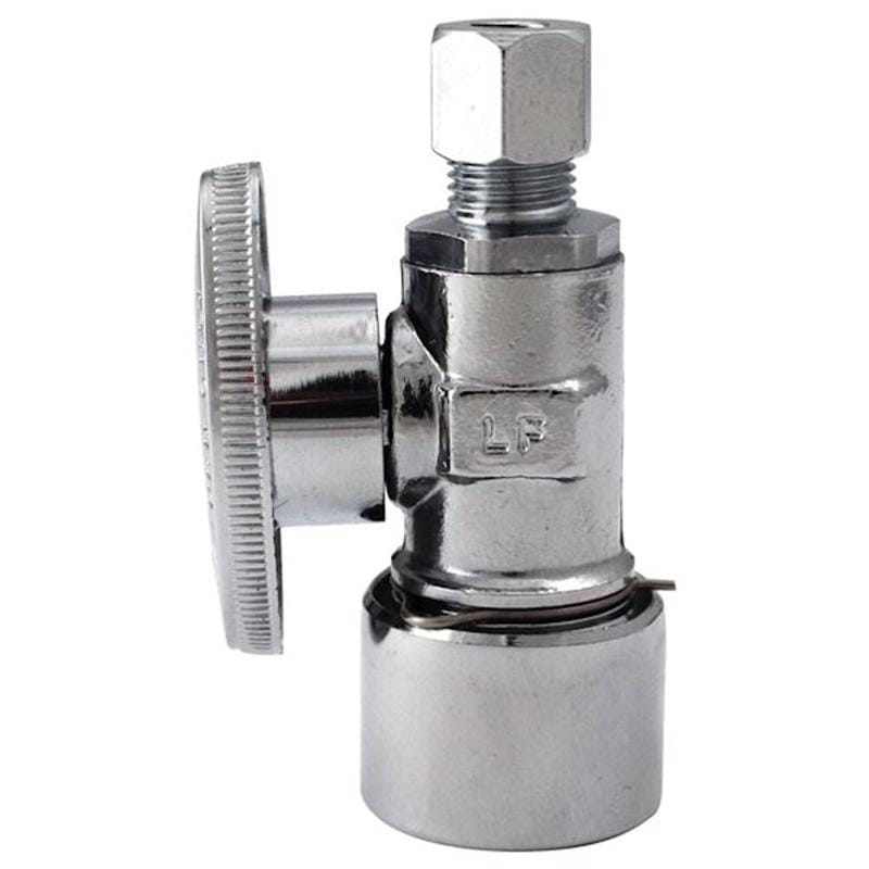 Keeney K2636PCPO 1/2 in. Push-Fit X 1/4 in. PTF Brass Straight Valve