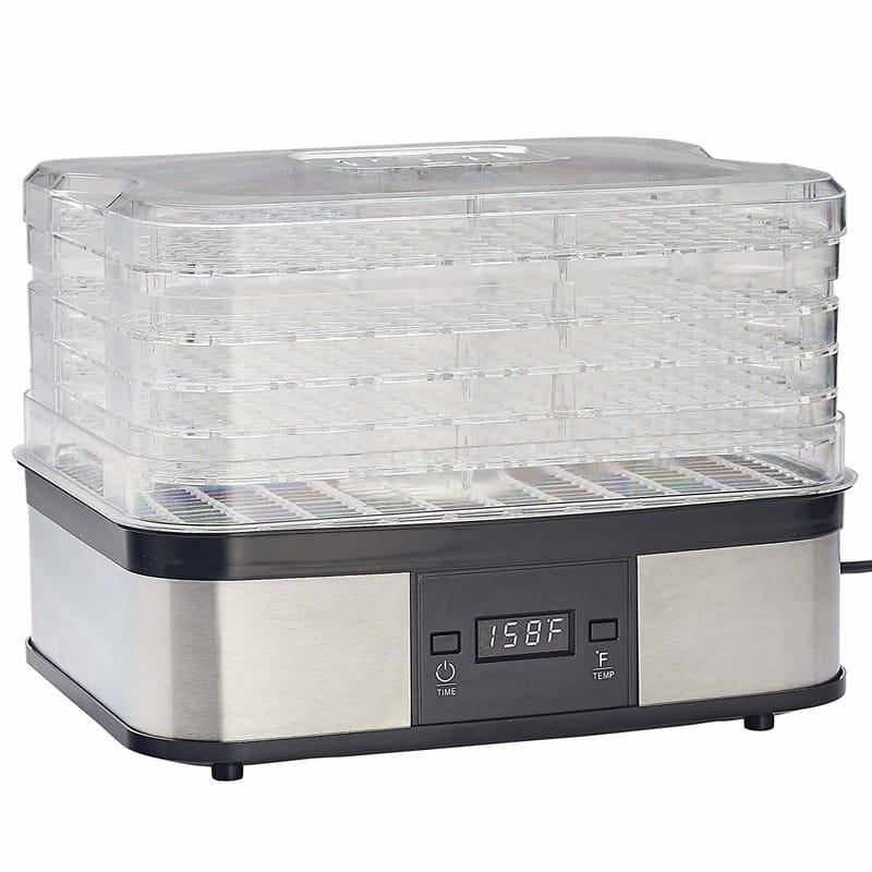 Lem 1378 Black/Silver 3.5 sq ft Food Dehydrator