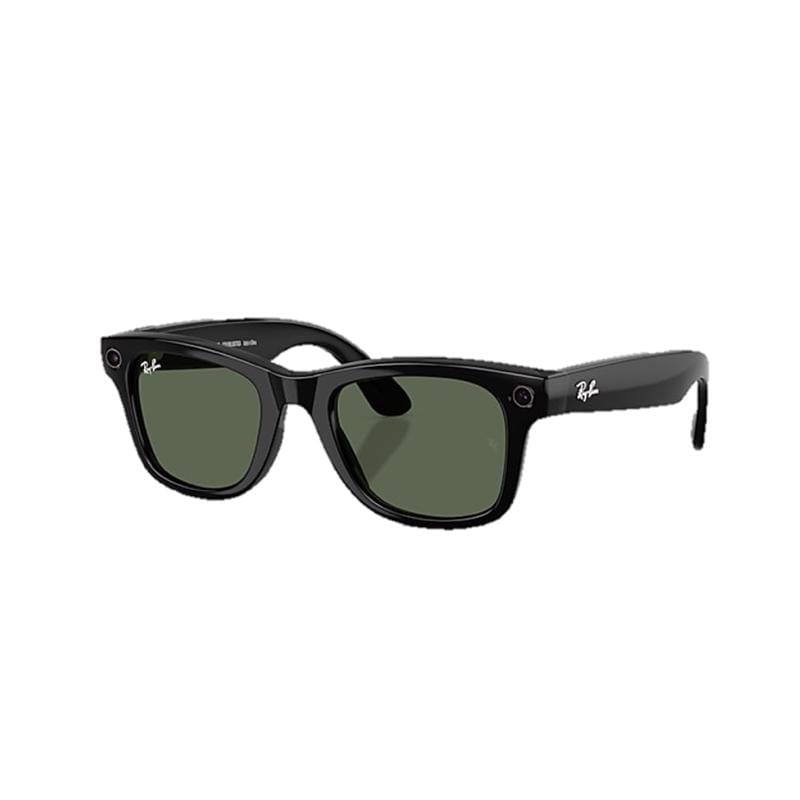 Ray-Ban RW4012-60171 Meta Wayfarer - Gen 2 Smart Sunglasses Unisex Shiny Black Frame G-15 Green Lens