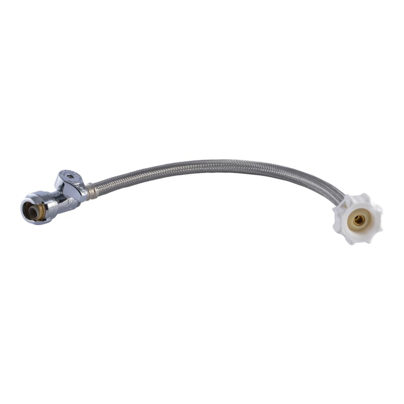 Sharkbite UR24686 Click Seal 1/2 in. Push X 7/8 in. D Ballcock 16 in. Brass Toilet Supply Line