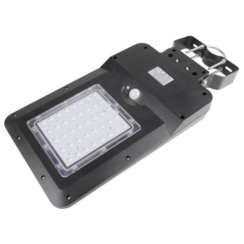 Wagan Tech 8586 Motion-Sensing Solar Powered LED Black Security Light