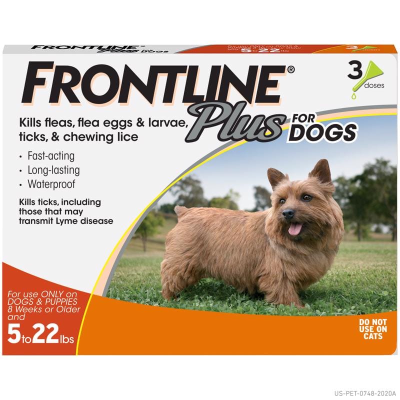 Frontline FL22 Plus Liquid Dog Flea and Tick Drops 9.8% Fipronil, 8.8% (S)-methoprene 0.02 oz