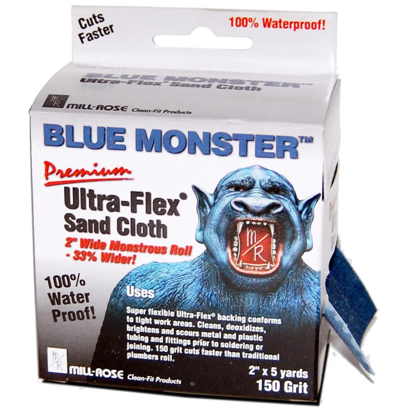 Mill Rose 70172 Blue Monster Ultra-Flex 5 yd L X 2 in. W 150 Grit Aluminum Oxide Sanding Cloth 1 pk