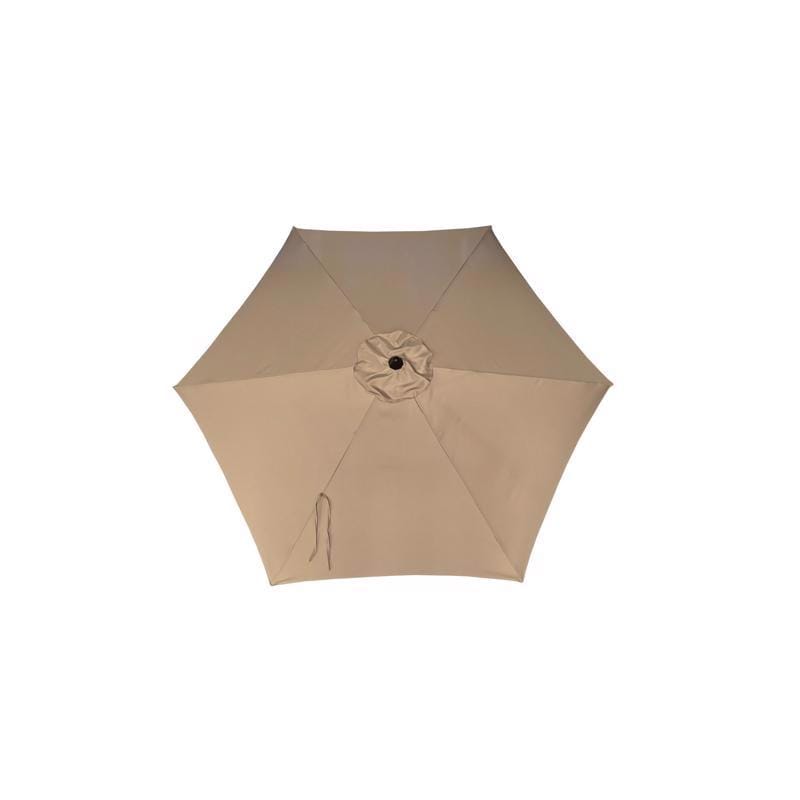 Living Accents YQ101BK-TP 9 ft. Tiltable Taupe Market Umbrella