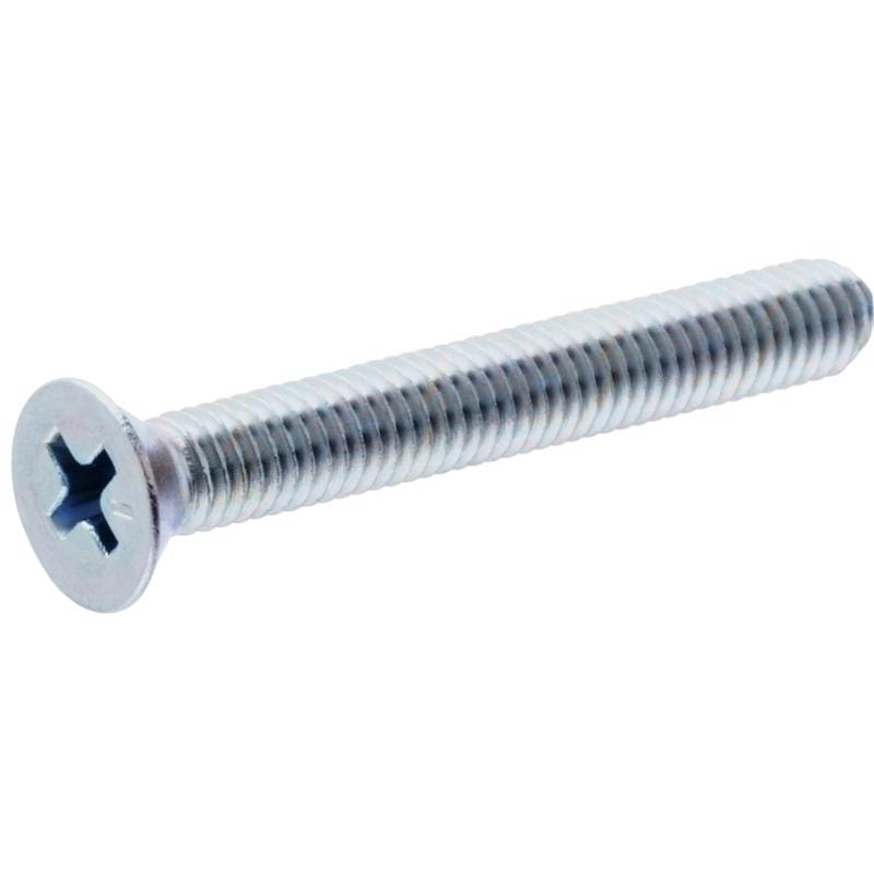 Hillman 101036 No. 6-32 Ga. X 3/4 in. L Phillips Flat Head Zinc-Plated Steel Machine Screws 100 pk