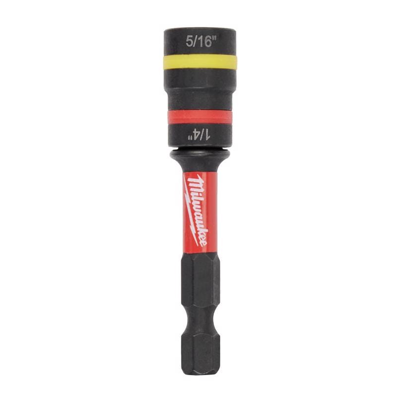 Milwaukee 49-66-4542 Quik Clear 1/4 and 5/16 in. X 2.425 in. L Steel Magnetic Nut Driver 1 each