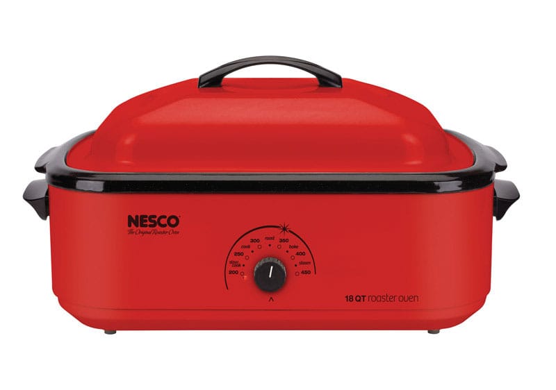 Nesco MWR18-12 Chrome Red Porcelain 18 qt Electric Roaster 12 in. H X 15 in. W X 23.5 in. L