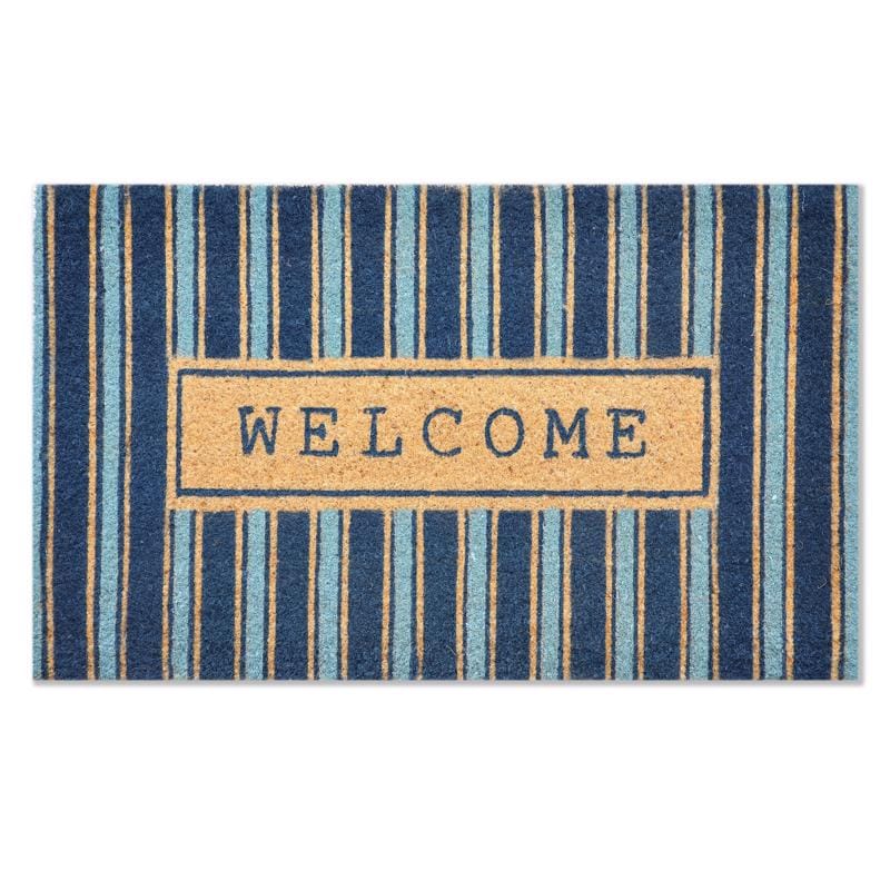 First Concept FC-73204 18 in. W X 30 in. L Multi-Color Coir Door Mat