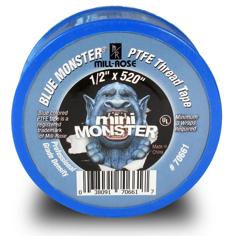 Mill Rose 70661 Blue Monster Blue 1/2 in. W X 520 in. L Thread Seal Tape