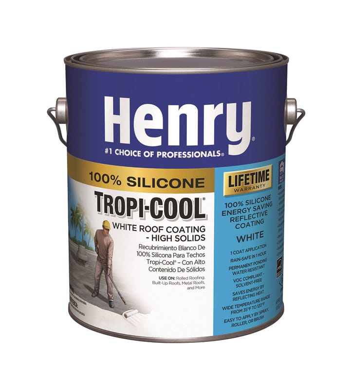 Henry HE887HS042 Tropi-Cool White Silicone Roof Coating 0.9 gal