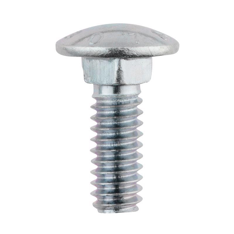 Hillman 240009 1/4 in. X 3/4 in. L Zinc-Plated Steel Carriage Bolt 100 pk