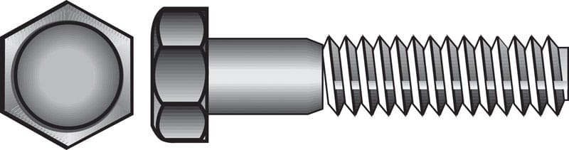 Hillman 0831578 5/16-18 in. D X 3 in. L Stainless Steel Hex Head Cap Screw 50 pk