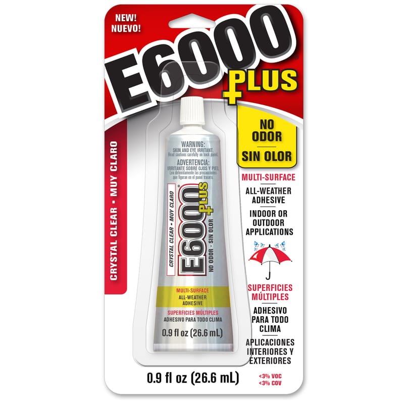 E6000 570110 High Strength Clear All-Weather Adhesive 0.9 oz
